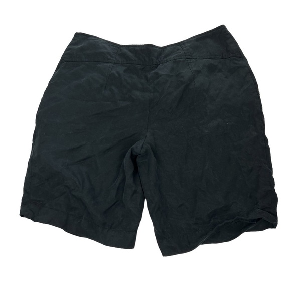 Patrizia Luca Black Button Dress Shorts - 100% Tencel Lightweight spring gold - Picture 2 of 7